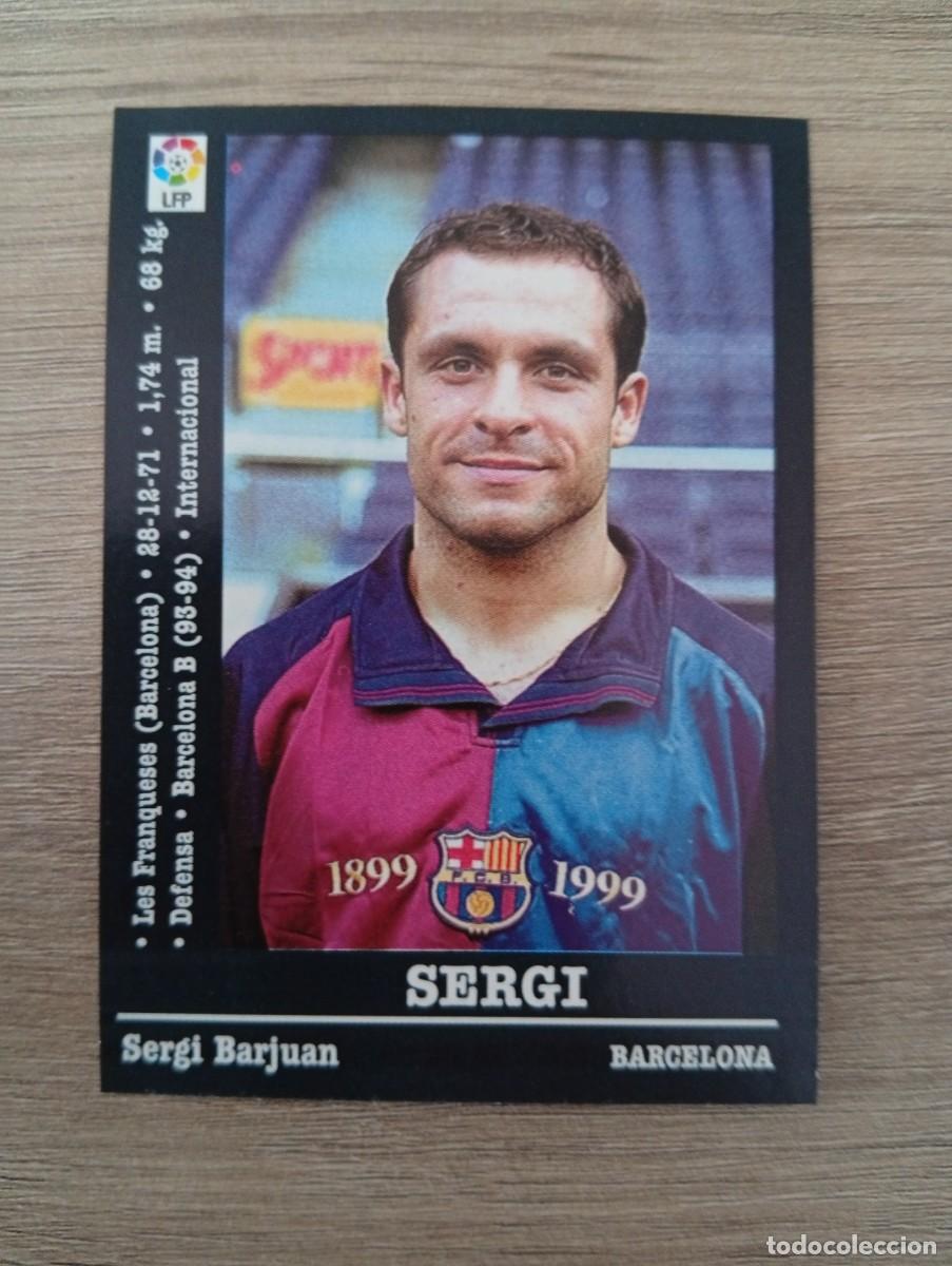Cromos de Futebol: SERGI 24 BARCELONA PANINI LA LIGA 2000 2001 00 01 NUNCA PEGADO SIN PEGAR