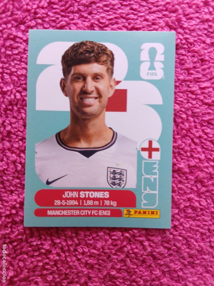 Cromos de Futebol: FIFA World Cup 2026 john stones eng 3 selecci&oacute;n de inglaterra eng3 panini 2026