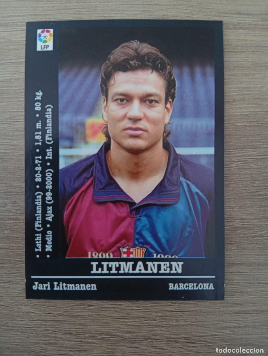 Cromos de Futebol: LITMANEN 28 BARCELONA PANINI LA LIGA 2000 2001 00 01 NUNCA PEGADO SIN PEGAR