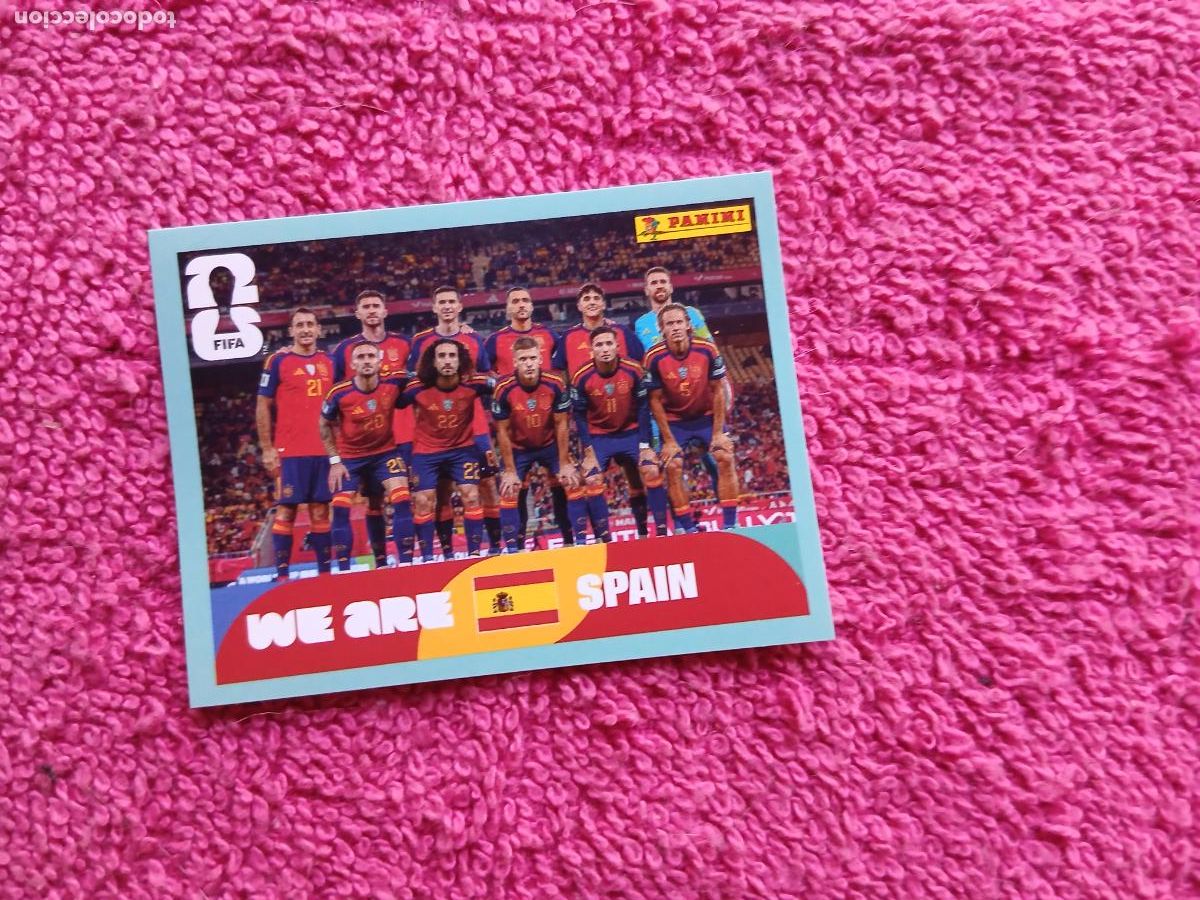 Cromos de f&uacute;tbol: FIFA World Cup 2026 equipo esp 13 alineaci&oacute;n selecci&oacute;n de espa&ntilde;a esp13 panini 2026