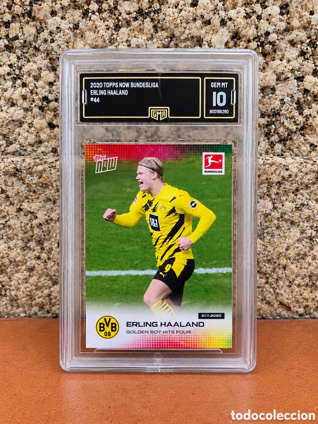 Football Stickers: Erling Haaland Topps Now Bundesliga GMA 10