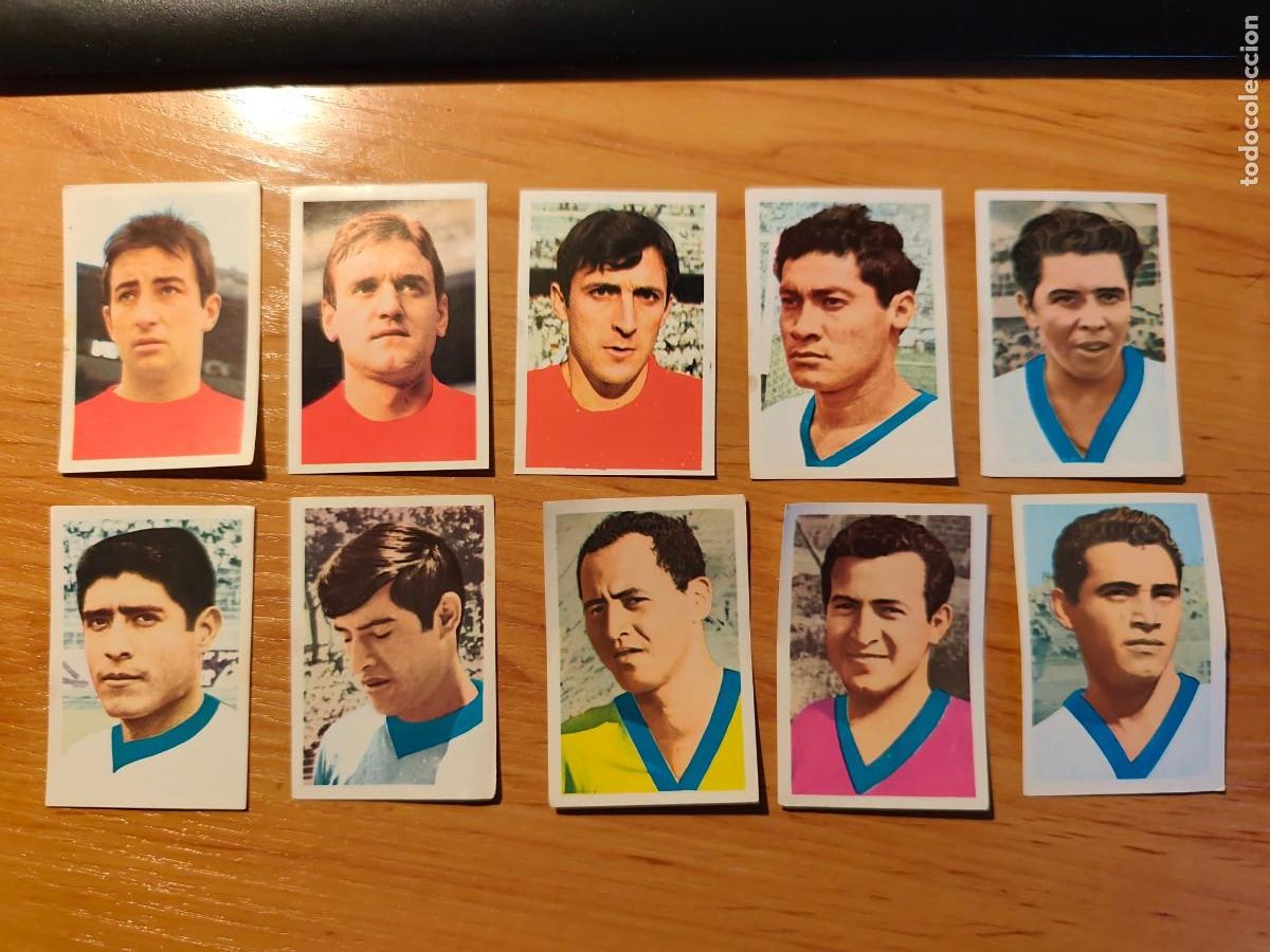 Cromos de f&uacute;tbol: Lote 55 cromos Ases del IX Mundial de f&uacute;tbol. 1970. Fher sin pegar