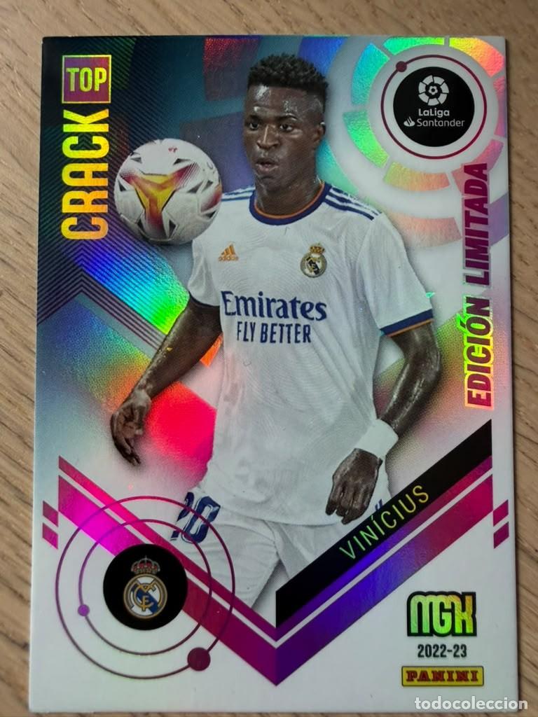 Fu&szlig;ball-Sticker: VINICIUS LIMITADA TOP CRACK REAL MADRID 22 23 2022 2023 LIGA SANTANDER PANINI MEGACRACKS MGK CARD