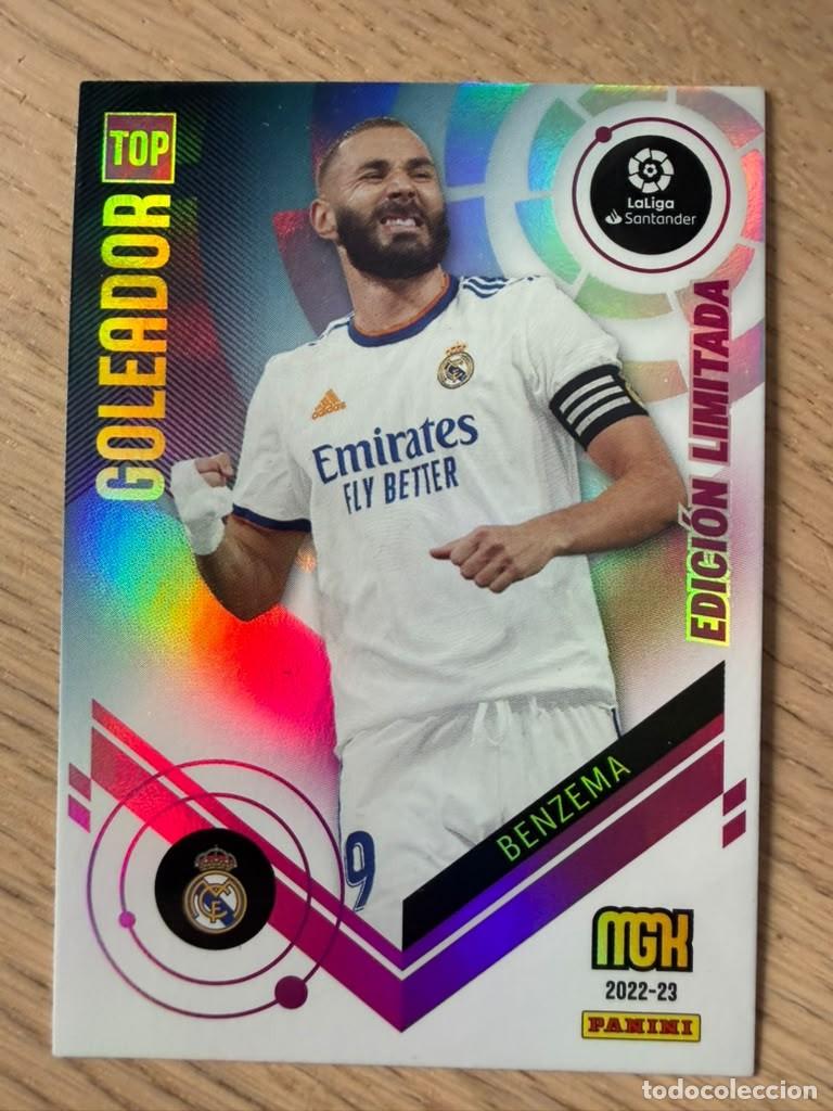 Figurine di Calcio: BENZEMA LIMITADA TOP LIMITADA REAL MADRID 22 23 2022 2023 LIGA SANTANDER PANINI MEGACRACKS MGK CARD
