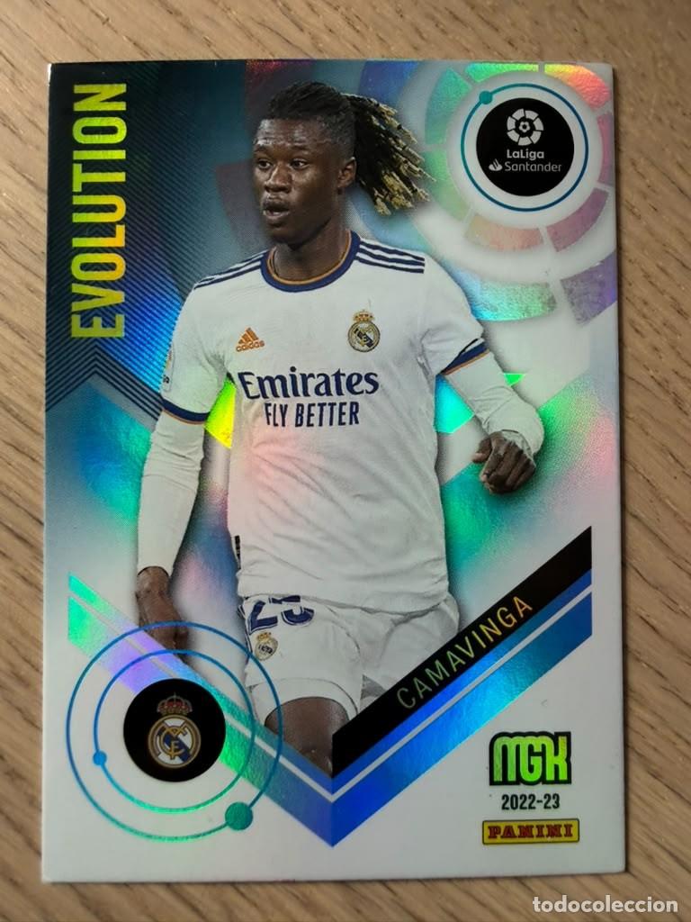 Football Stickers: 376 CAMAVINGA EVOLUTION REAL MADRID 22 23 2022 2023 LIGA SANTANDER PANINI MEGACRACKS MGK CARD