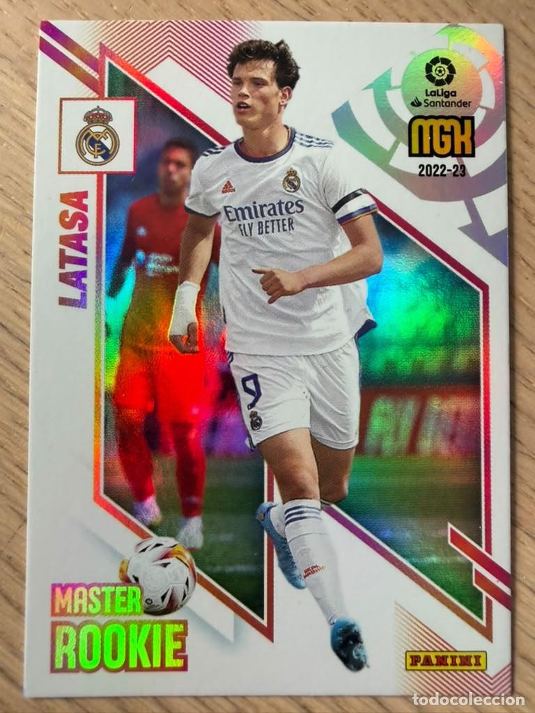 Figurine di Calcio: 422 LATASA MASTER ROOKIE REAL MADRID 22 23 2022 2023 LIGA SANTANDER PANINI MEGACRACKS MGK CARD