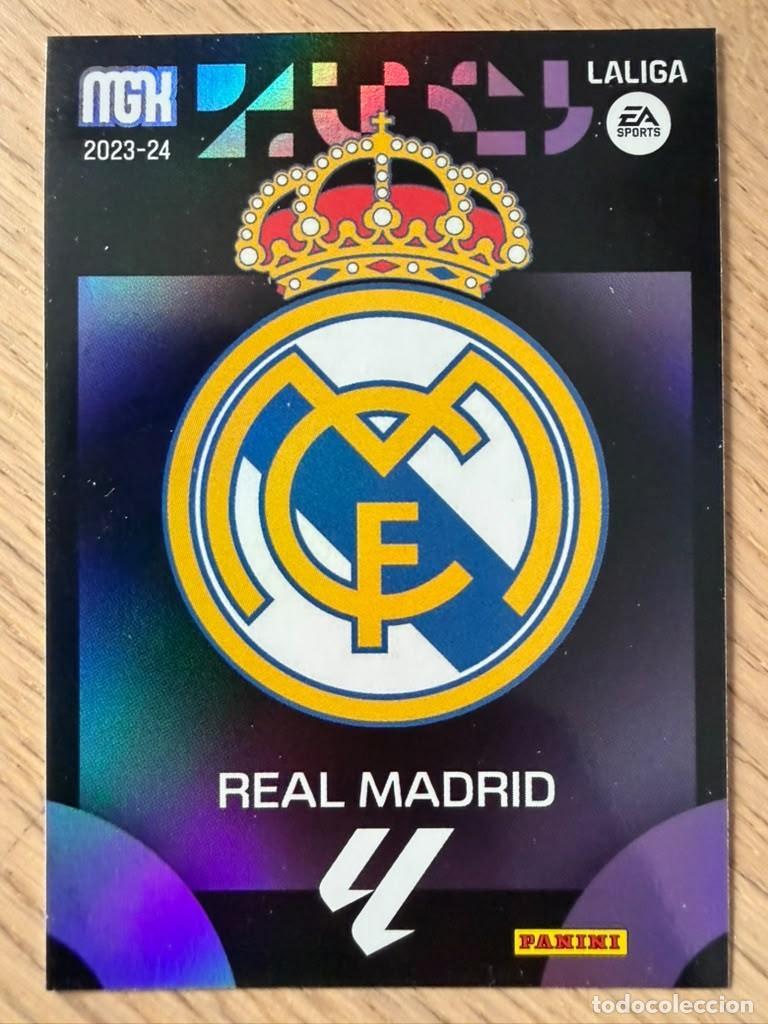 Figurine di Calcio: 235 ESCUDO REAL MADRID 23 24 2023 2024 LIGA EA SPORT PANINI MEGACRACKS MGK CARD