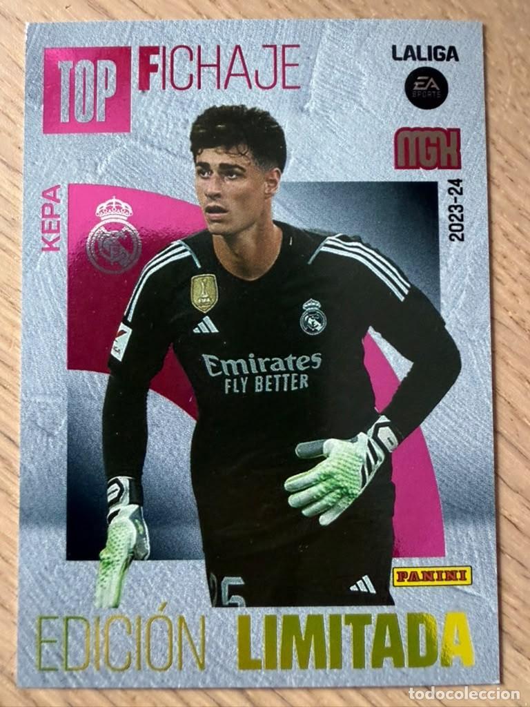 Cartes &agrave; collectionner de Football: KEPA LIMITADA TOP FICHAJE REAL MADRID 23 24 2023 2024 LIGA EA SPORT PANINI MEGACRACKS MGK CARD