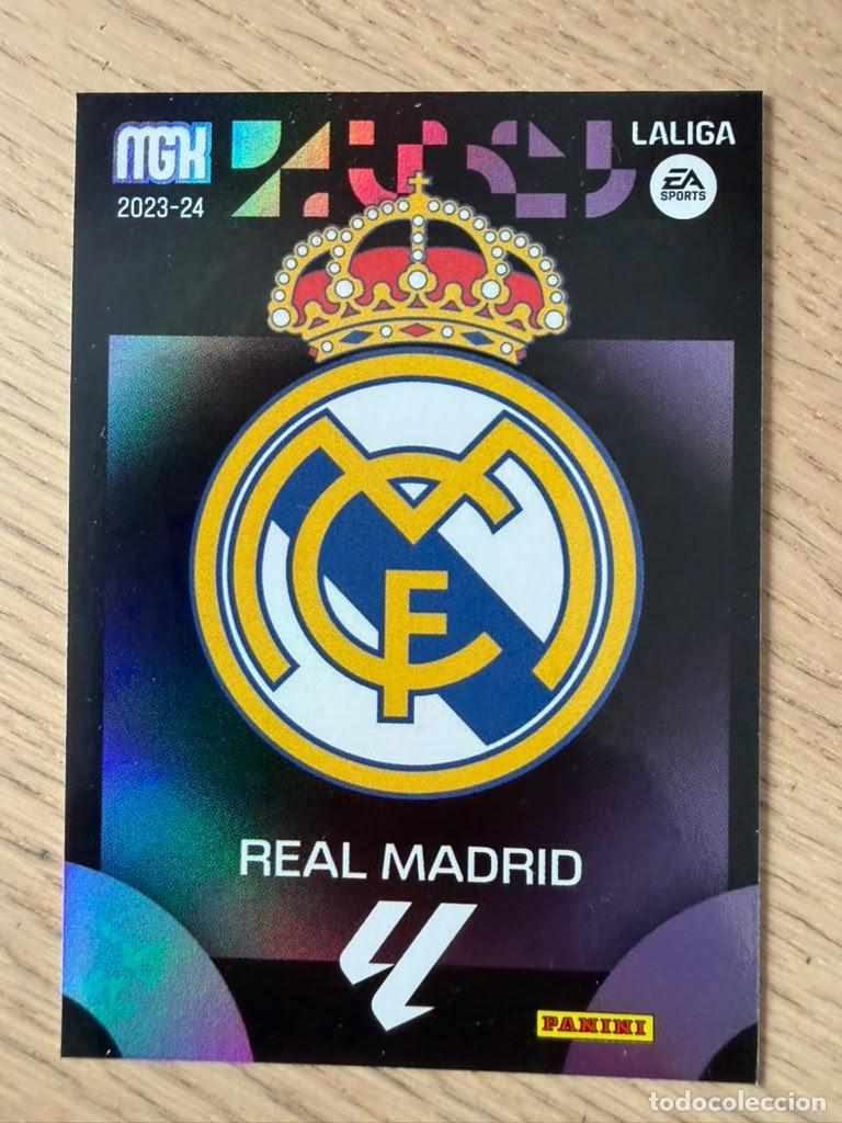 Cartes &agrave; collectionner de Football: 235 ESCUDO REAL MADRID 23 24 2023 2024 LIGA EA SPORT PANINI MEGACRACKS MGK CARD