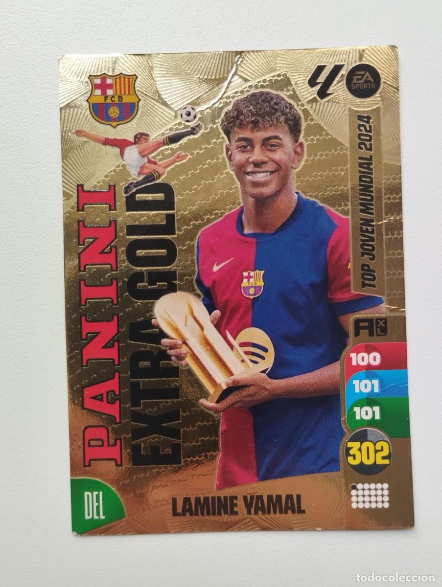 Cartes &agrave; collectionner de Football: CARTA CROMO CARD PANINI ADRENALYN LA LIGA 24 25 2024 2025 LAMINE YAMAL EXTRA GOLD