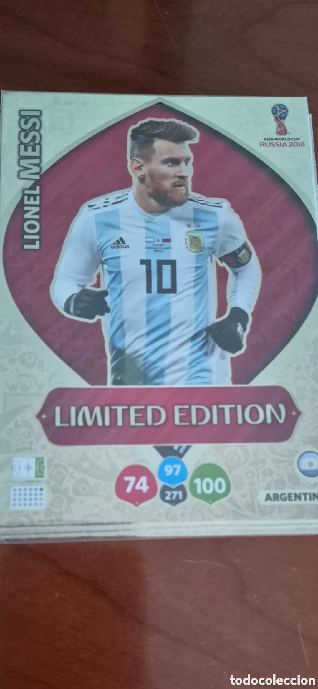 Fu&szlig;ball-Sticker: CROMO XXL MESSI MUNDIAL RUSIA