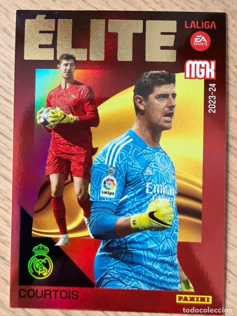 Fu&szlig;ball-Sticker: 2 COURTOIS ELITE REAL MADRID 23 24 2023 2024 LIGA EA SPORT PANINI MEGACRACKS MGK CARD