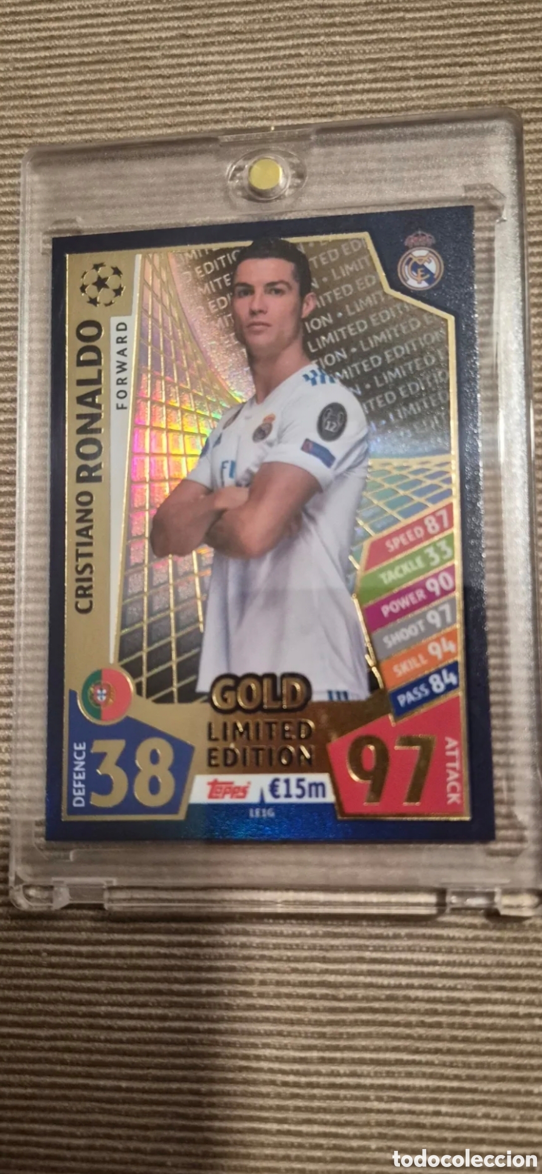 Fu&szlig;ball-Sticker: CROMO RONALDO ORO REAL MADRID