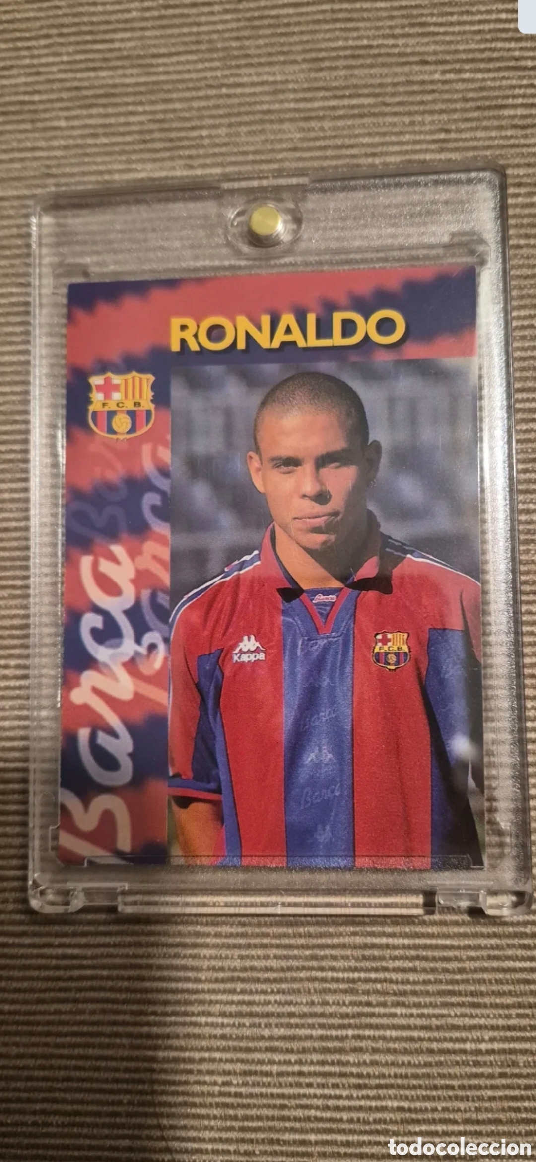 Fu&szlig;ball-Sticker: CROMO RONALDO NAZARIO BARCELONA