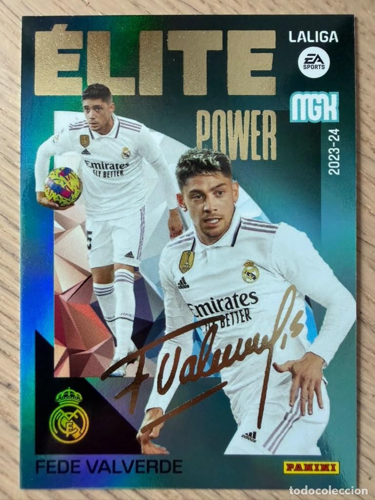 Fu&szlig;ball-Sticker: P3 P 3 VALVERDE ELITE POWER REAL MADRID 23 24 2023 2024 LIGA EA SPORT PANINI MEGACRACKS MGK CARD