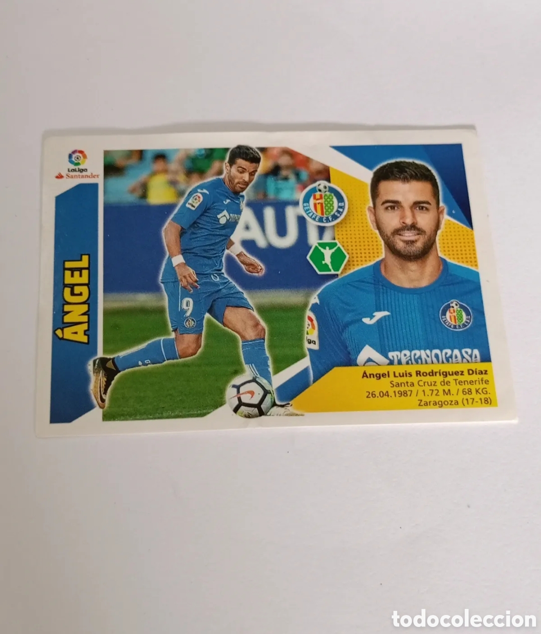Fu&szlig;ball-Sticker: LIGA ESTE TEMPORADA 2017 2018 17 18 3&ordf; EDICION N&ordm;15 15 ANGEL GETAFE CROMO