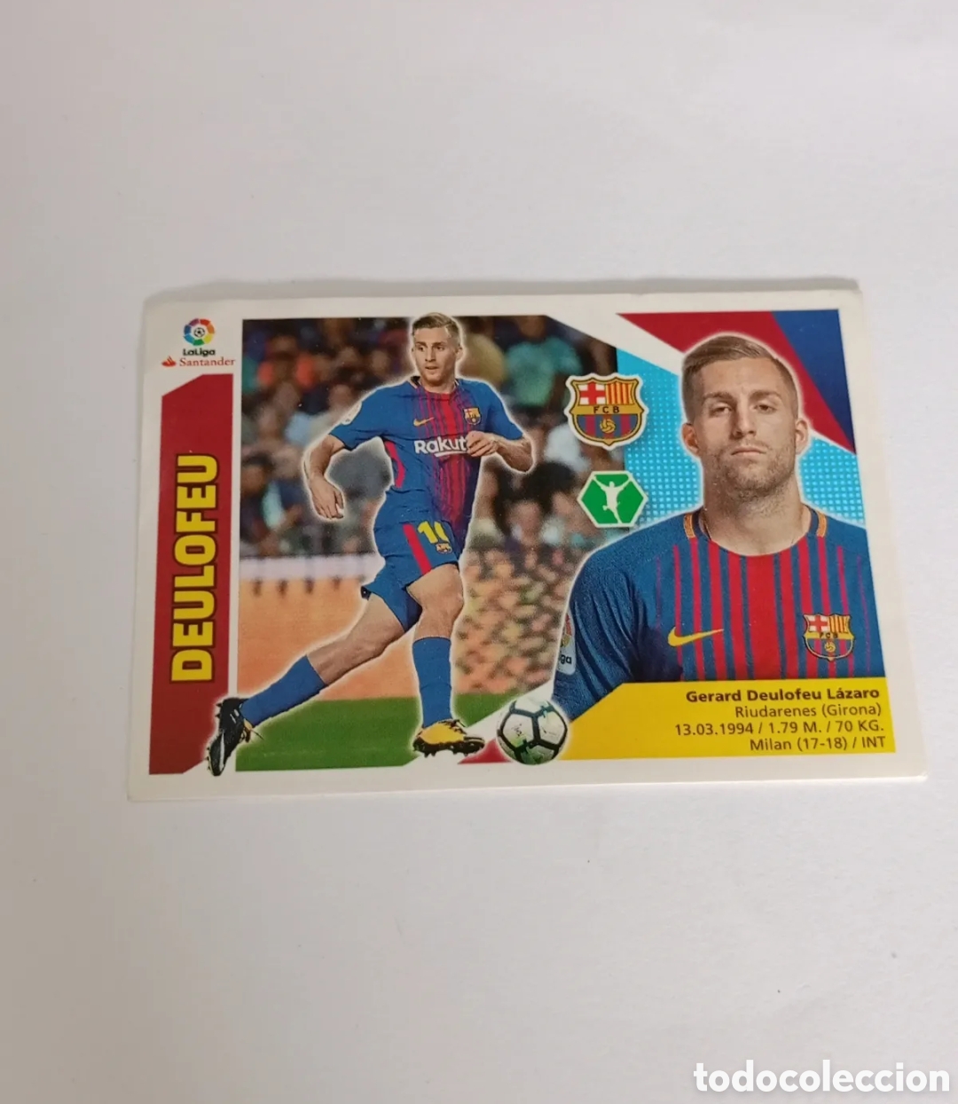 Fu&szlig;ball-Sticker: Deulofeu coloca n&deg;16Bis liga este 17/18 Barcelona