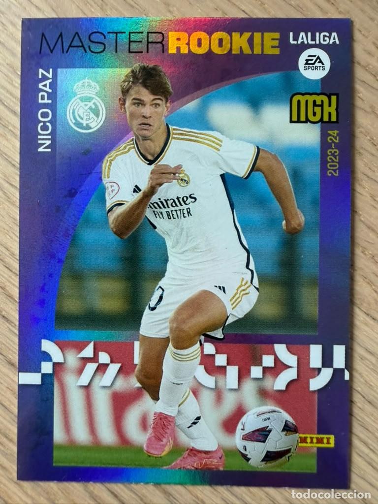 Football Stickers: 514 NICO PAZ MASTER ROOKIE REAL MADRID 23 24 2023 2024 LIGA EA SPORT PANINI MEGACRACKS MGK CARD