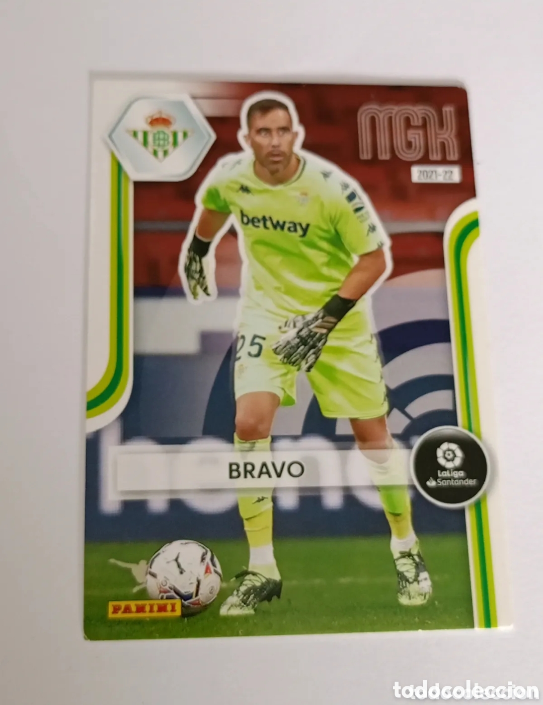 Fu&szlig;ball-Sticker: BRAVO #74 REAL BETIS CROMO MGK MEGACRACKS LA LIGA 2021-22 PANINI 21/22