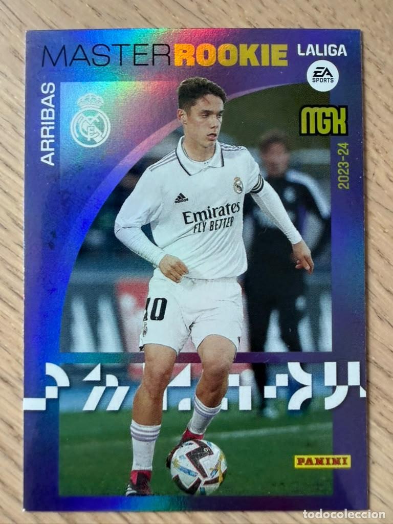 Cromos de Futebol: 411 ARRIBAS MASTER ROOKIE REAL MADRID 23 24 2023 2024 LIGA EA SPORT PANINI MEGACRACKS MGK CARD