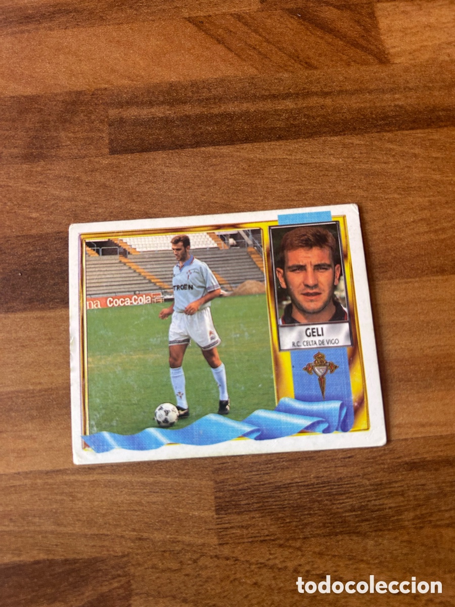 Cartes &agrave; collectionner de Football: Cromo GELI &mdash; R.C. Celta de Vigo &mdash; Liga Este 1995/1996&mdash; &iexcl;NUNCA PEGADO!