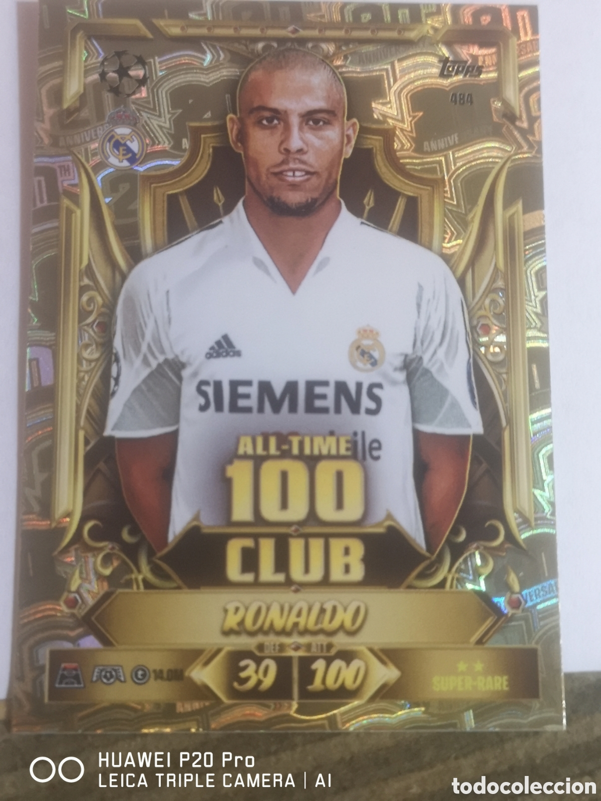 Cromos de f&uacute;tbol: MATCH ATTAX 2026 27 ALL - TIME CLUB 100 RONALDO 484 - REAL MADRID