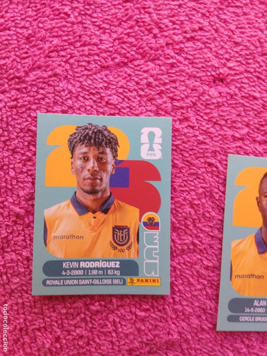 Cromos de f&uacute;tbol: FIFA World Cup 2026 kevin rodr&iacute;guez ecu 19 selecci&oacute;n de ecuador ecu19 panini 2026
