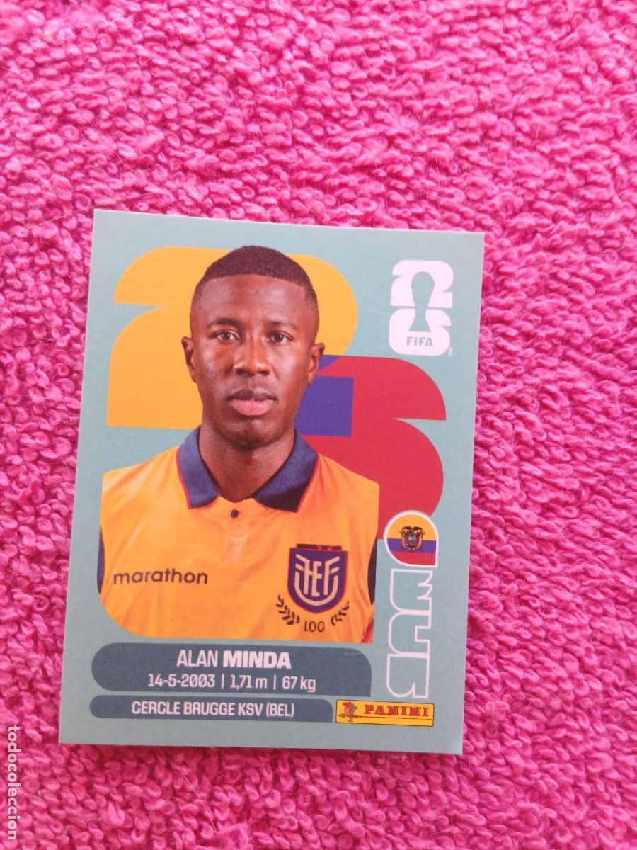 Cromos de f&uacute;tbol: FIFA World Cup 2026 alan minda ecu 18 selecci&oacute;n de ecuador ecu18 panini 2026