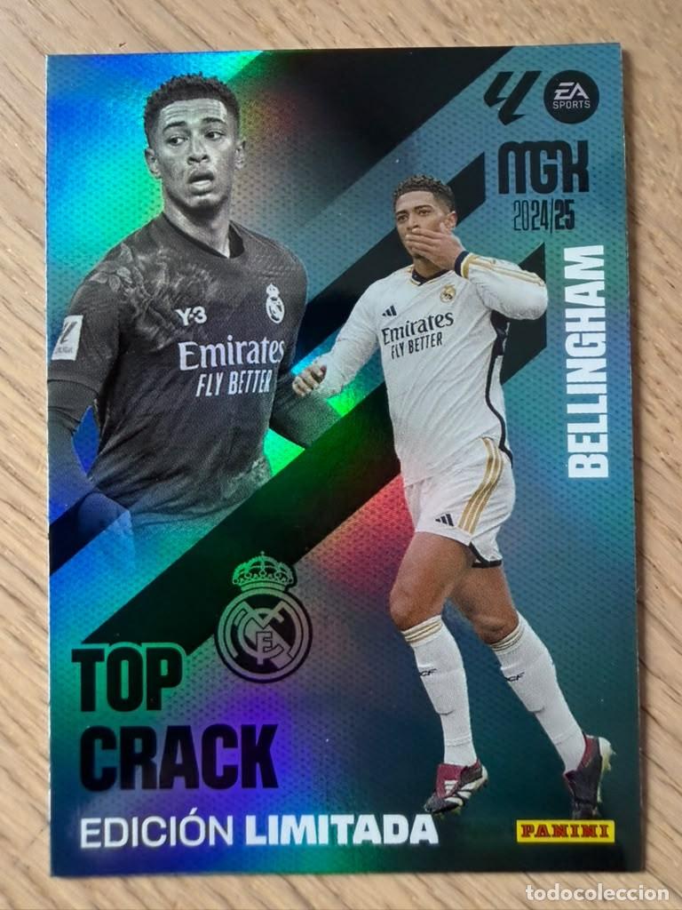 Cromos de f&uacute;tbol: BELLINGHAM TOP CRACK LIMITADA REAL MADRID 24 25 2024 2025 LIGA EA SPORT PANINI MEGACRACKS MGK CARD