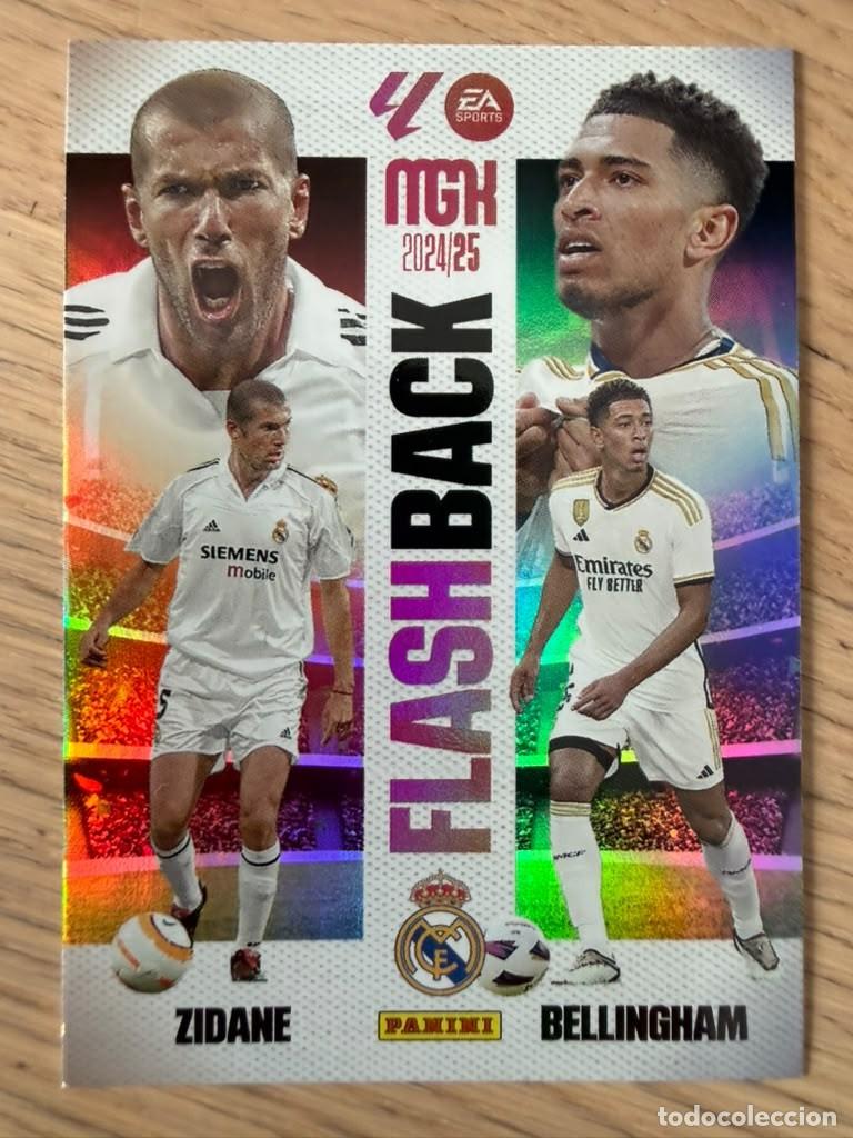 Cromos de f&uacute;tbol: 432 BELLINGHAM ZIDANE FLASH REAL MADRID 24 25 2024 2025 LIGA EA SPORT PANINI MEGACRACKS MGK CARD