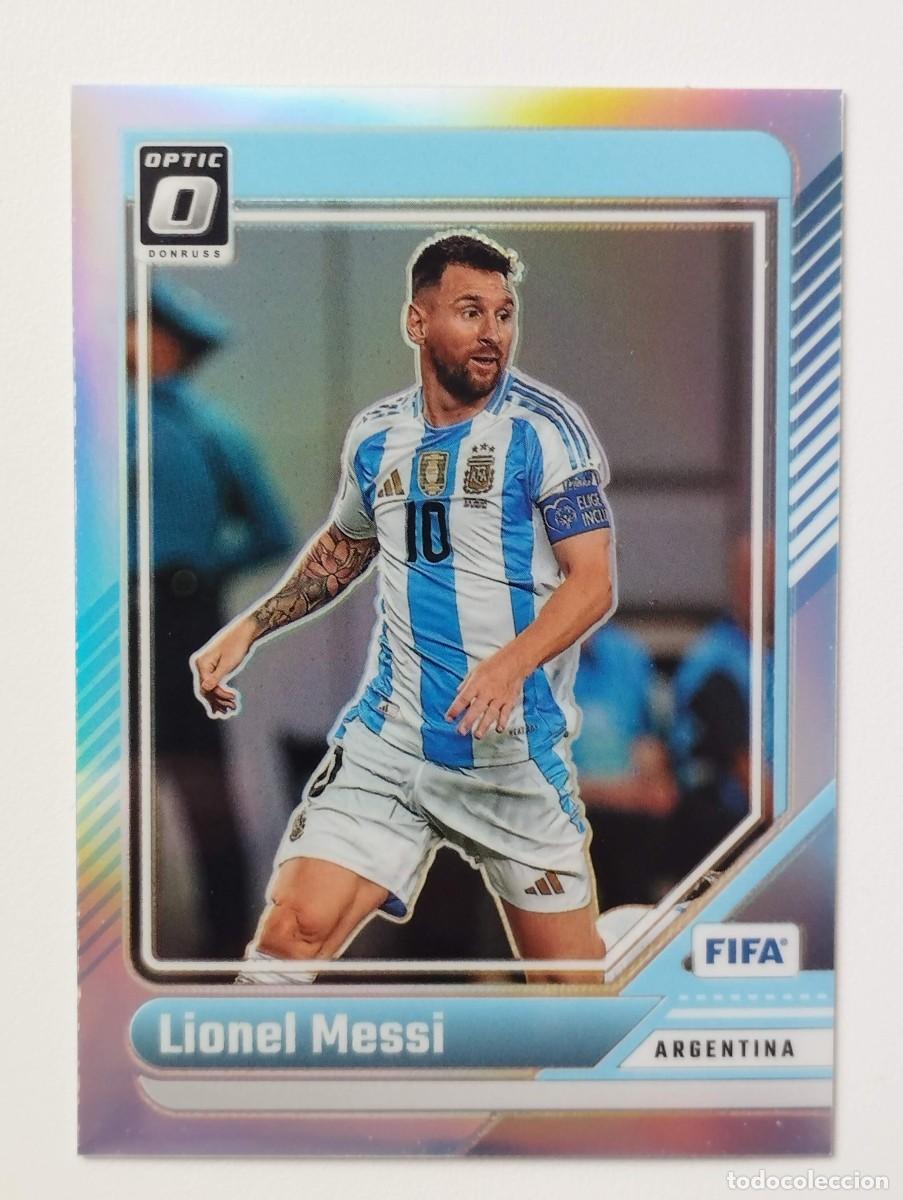 Football Stickers: CROMO CARD PANINI 2024 2025 SOCCER DONRUSS OPTIC 80 LIONEL MESSI ARGENTINA