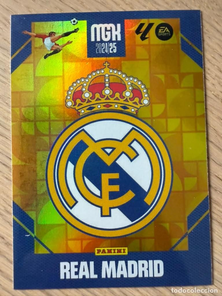 Football Stickers: 217 ESCUDO REAL MADRID 24 25 2024 2025 LIGA EA SPORT PANINI MEGACRACKS MGK CARD