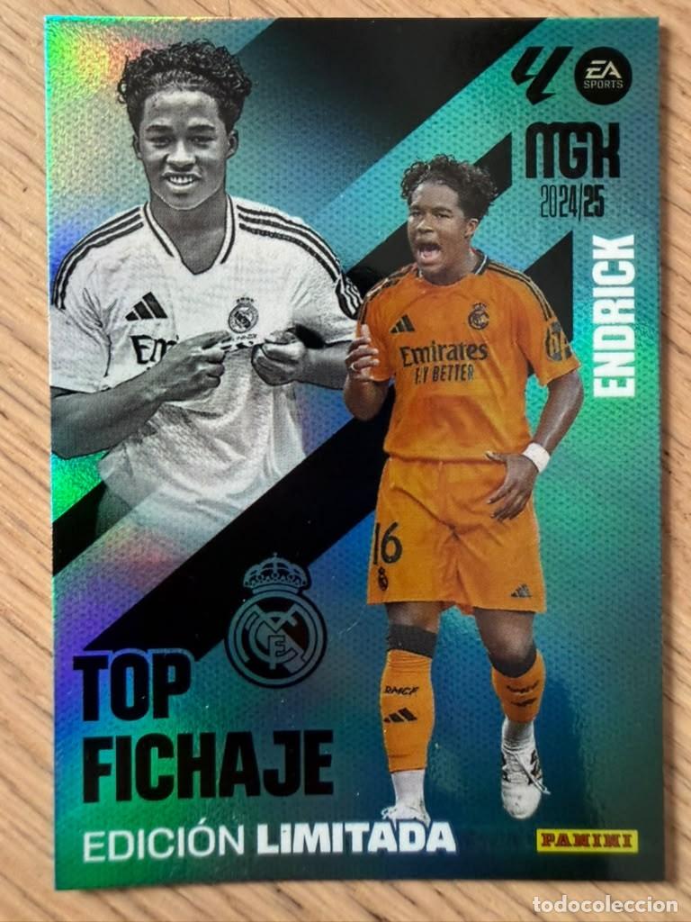 Cromos de Futebol: ENDRICK TOP FICHAJE LIMITADA REAL MADRID 24 25 2024 2025 LIGA EA SPORT PANINI MEGACRACKS MGK CARD