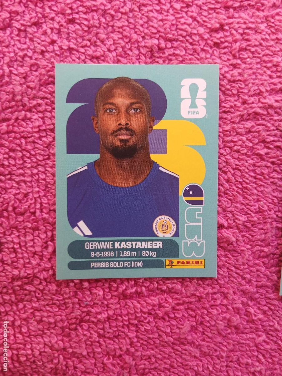 Cromos de Futebol: FIFA World Cup 2026 gervane kastaneer cuw 19 selecci&oacute;n de curazao cuw19 panini 2026