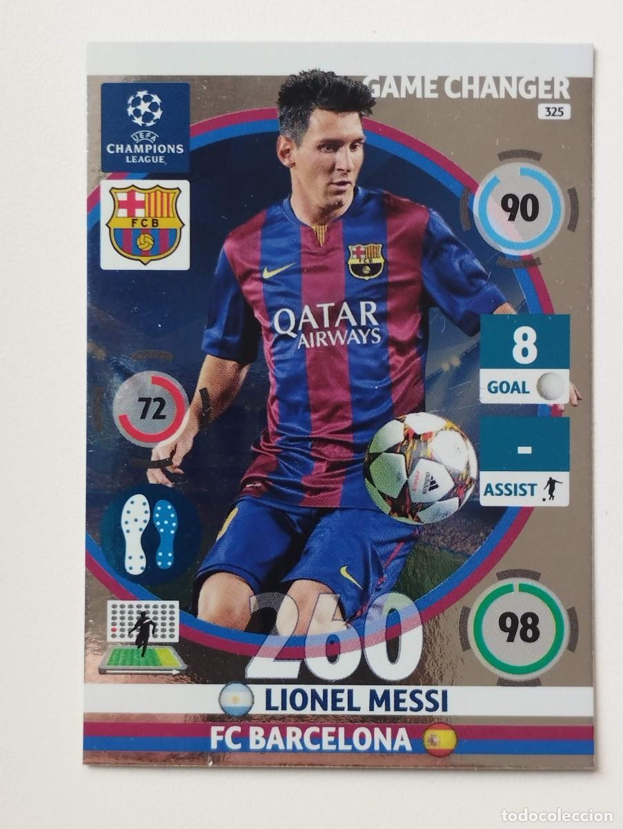 Cromos de Futebol: CROMO CARD ADRENALYN PANINI ARGENTINA 2014 2015 14 15 MESSI 325 BARCELONA GAME CHANGER