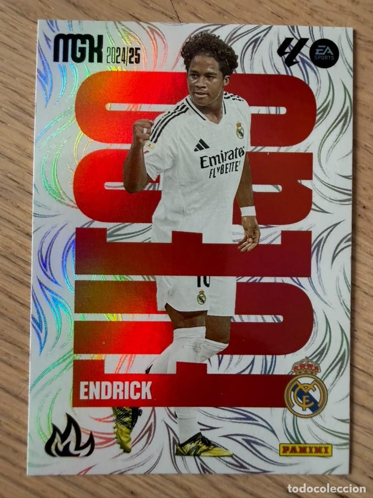 Cromos de Futebol: 499 ENDRICK FUEGO REAL MADRID 24 25 2024 2025 LIGA EA SPORT PANINI MEGACRACKS MGK CARD