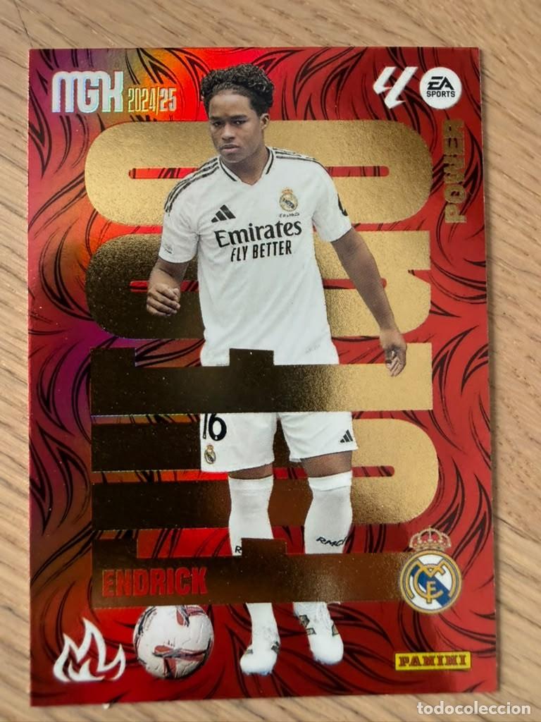 Cromos de Futebol: P499 P 499 ENDRICK FUEGO POWER REAL MADRID 24 25 2024 2025 LIGA EA SPORT PANINI MEGACRACKS MGK CARD