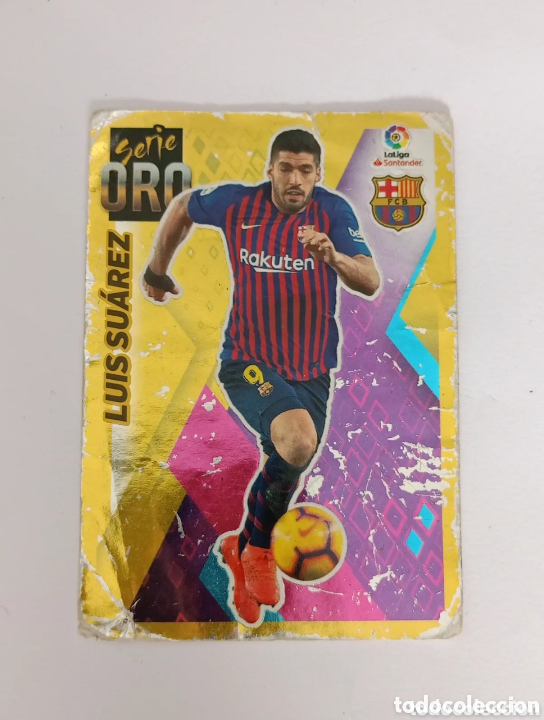 Cromos de Futebol: SERIE ORO LUIS SUAREZ BARCELONA BAR&Ccedil;A CROMO LIGA FUTBOL PANINI EDICIONES ESTE 2019-2020 19-20