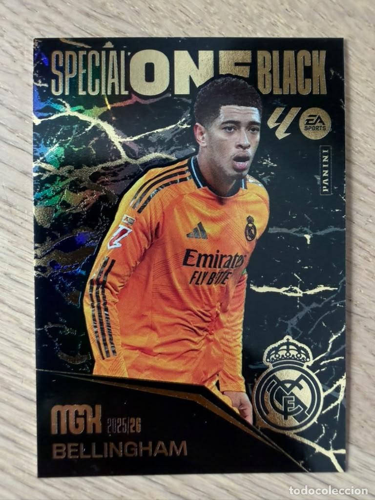 Figurine di Calcio: 5 BELLINGHAM SPECIAL ONE BLACK REAL MADRID 25 26 2025 2026 LIGA EA SPORT PANINI MEGACRACKS MGK CARD