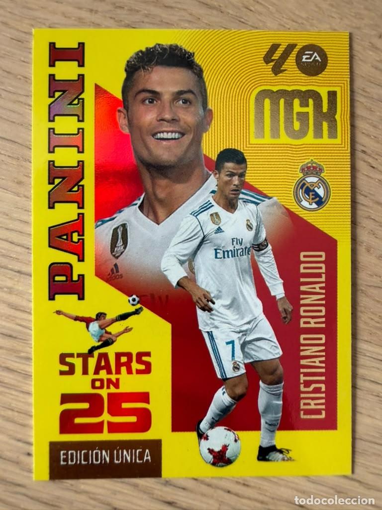 Cromos de f&uacute;tbol: 442 CRISTIANO RONALDO STARS REAL MADRID 26 27 2026 2027 LIGA EA SPORT PANINI MEGACRACKS MGK CARD