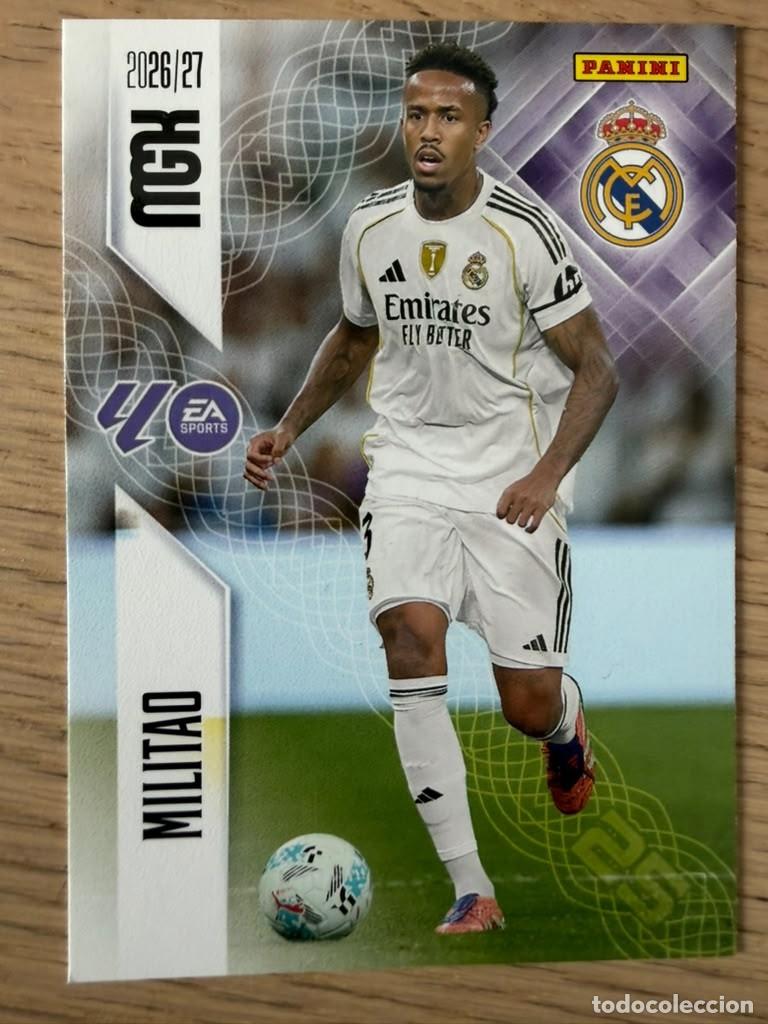 Cromos de f&uacute;tbol: 221 MILITAO REAL MADRID 26 27 2026 2027 LIGA EA SPORT PANINI MEGACRACKS MGK CARD