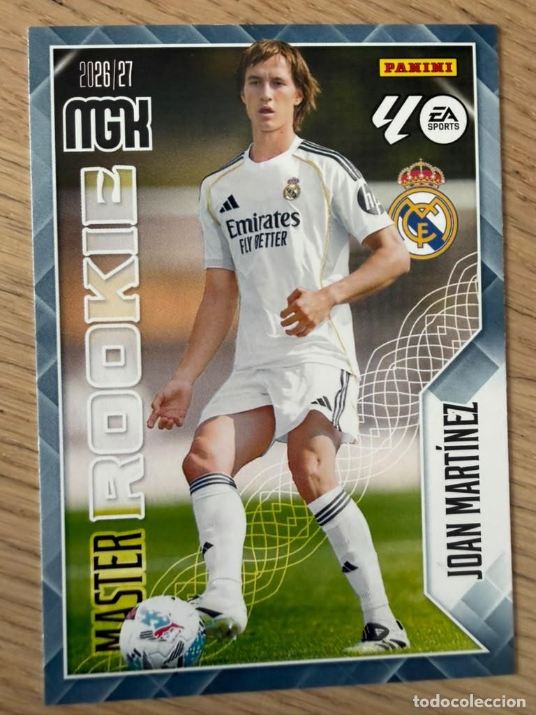 Cromos de f&uacute;tbol: 413 JOAN MARTINEZ ROOKIE REAL MADRID 26 27 2026 2027 LIGA EA SPORT PANINI MEGACRACKS MGK CARD
