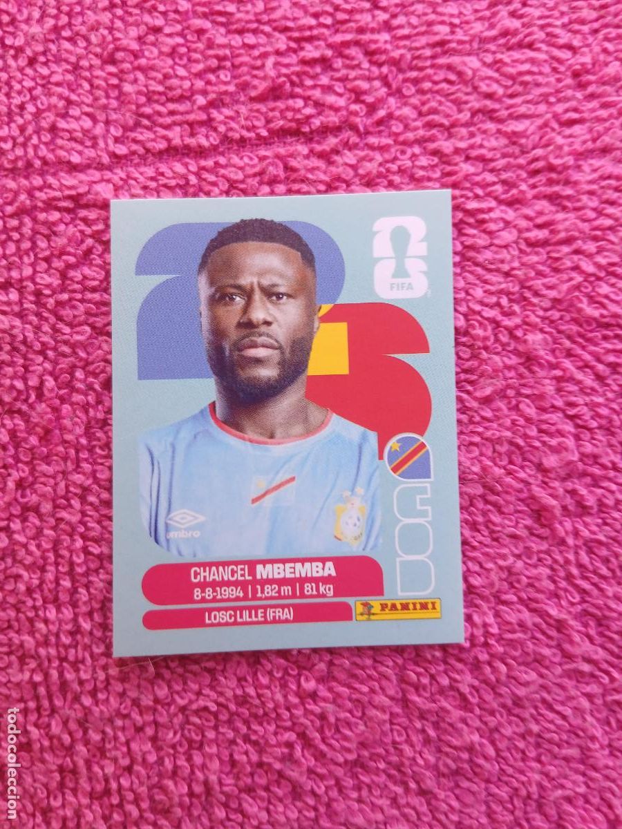 Fu&szlig;ball-Sticker: FIFA World Cup 2026 chance mbemba cod 6 selecci&oacute;n de rep&uacute;blica federal del congo cod6 panini 2026