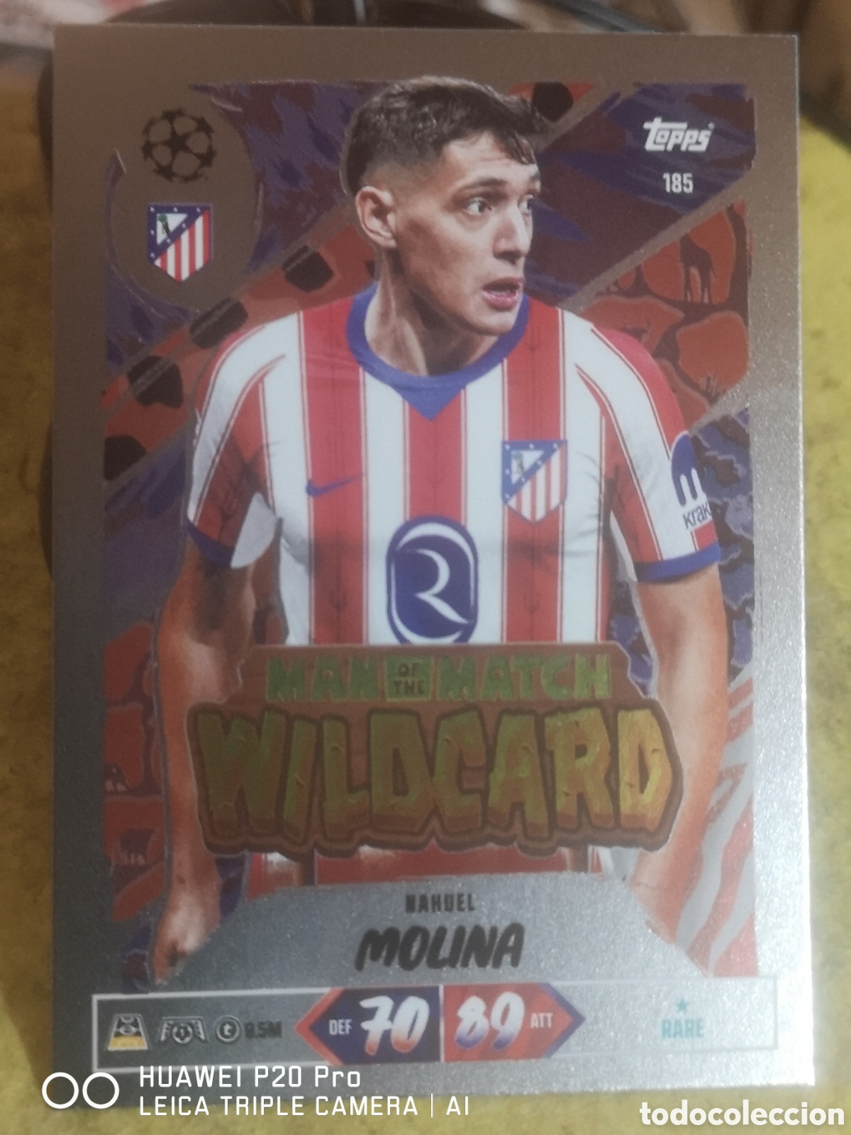 Figurine di Calcio: MATCH ATTAX 2026 27 WILDCARD NAHUEL MOLINA 185 - ATLETICO DE MADRID