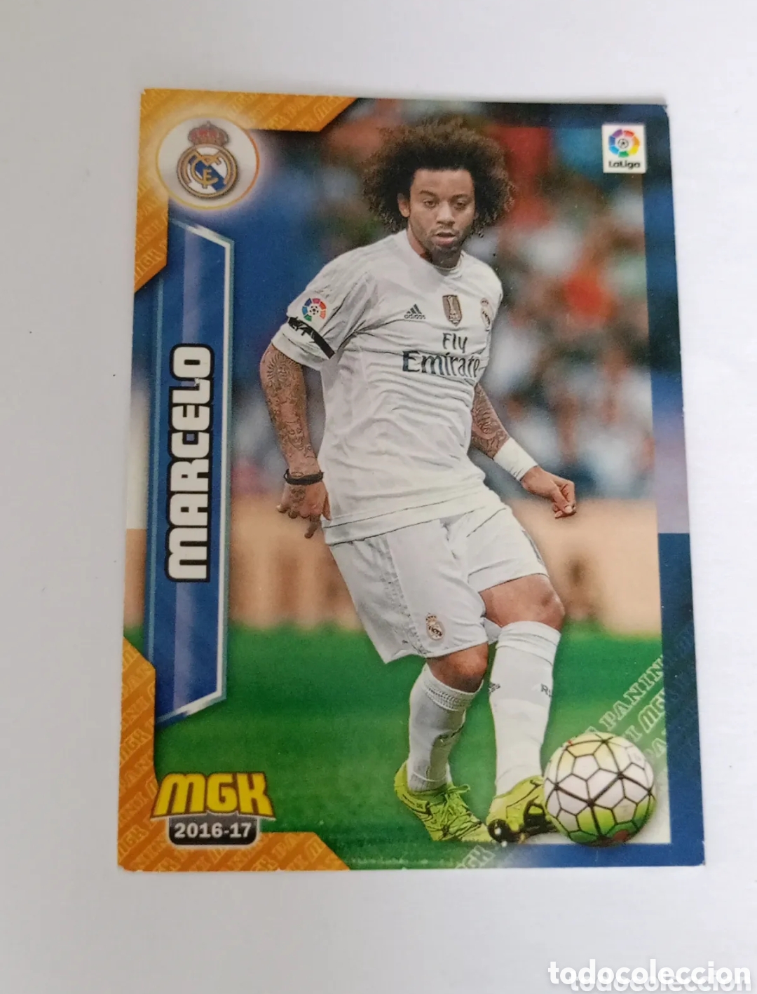 Cromos de Futebol: TRADING CARD FUTBOL MARCELO REAL MADRID C.F. N&ordm; 335 LIGA MEGACRACKS 2016-17/16-17 PANINI