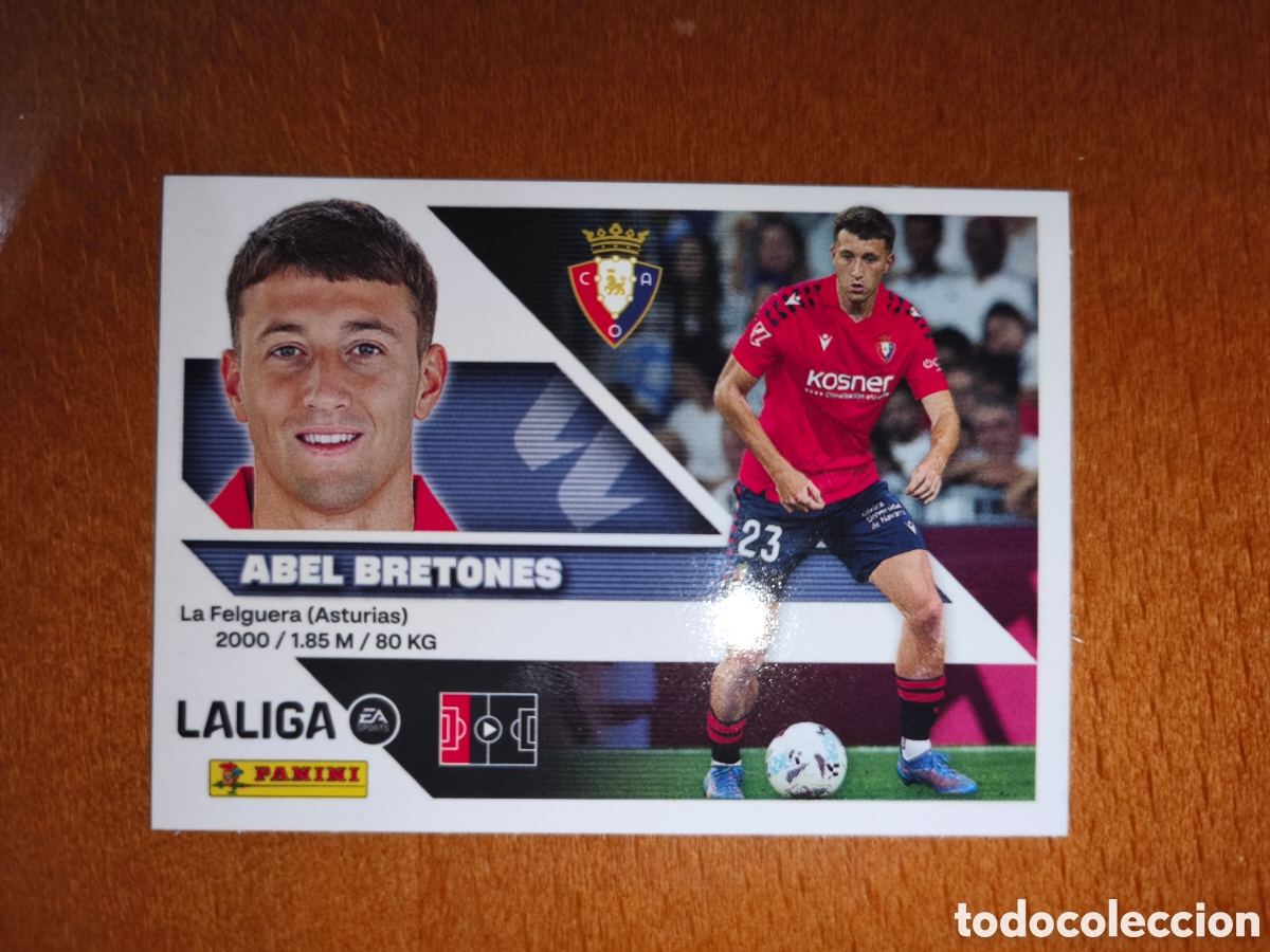 Cromos de Futebol: Abel Bretones n&deg;9 liga este 26/27 Osasuna