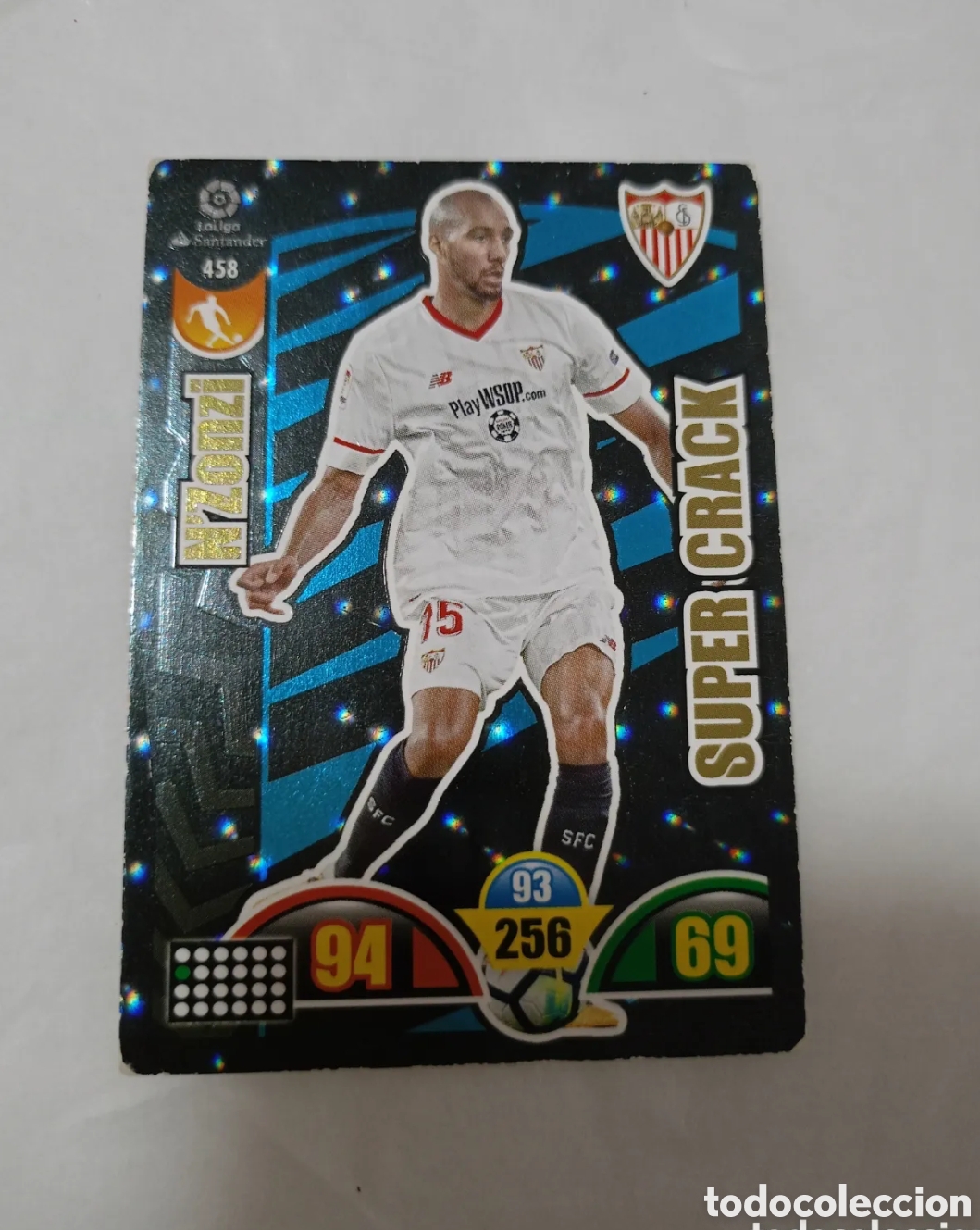 Cromos de f&uacute;tbol: 458 N'ZONZI SEVILLA SUPER CRACK SUPERCRACK CROMO LIGA FUTBOL ADRENALYN 2017-2018 PANINI 17-18