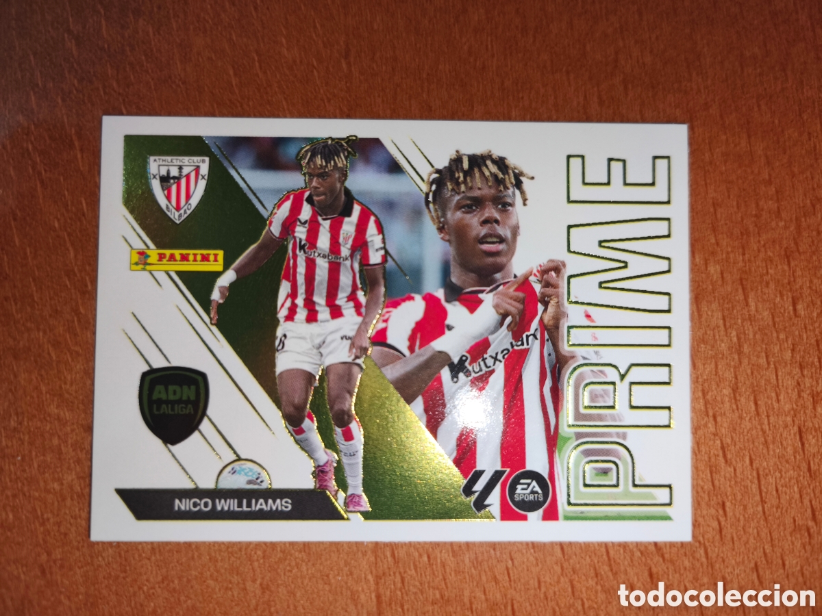 Cromos de Futebol: Nico Williams n&deg;10 ADN LALIGA PRIME liga este 26/27 Athletic Club