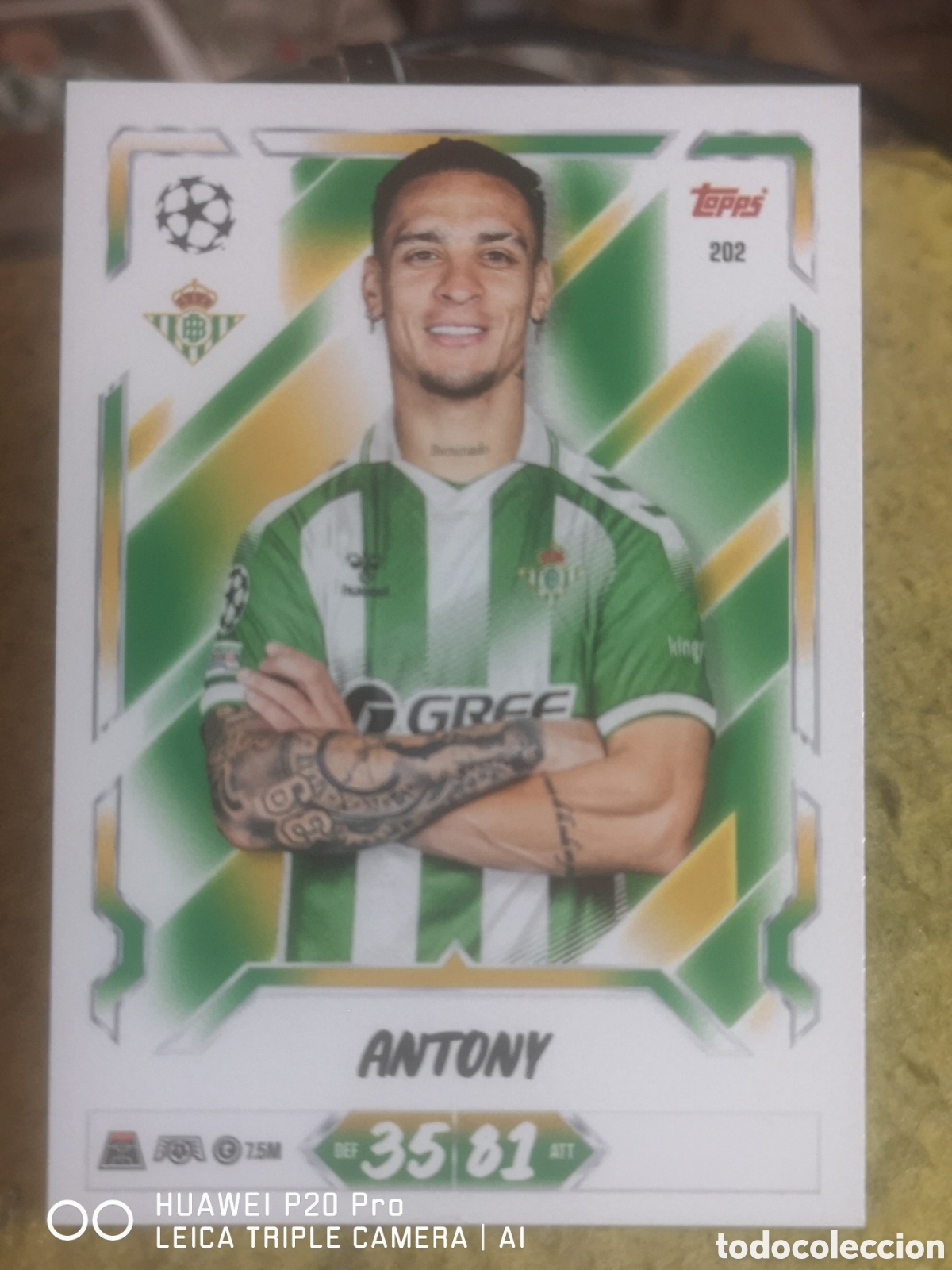 Fu&szlig;ball-Sticker: MATCH ATTAX 2026 27 ANTONY 202 - REAL BETIS