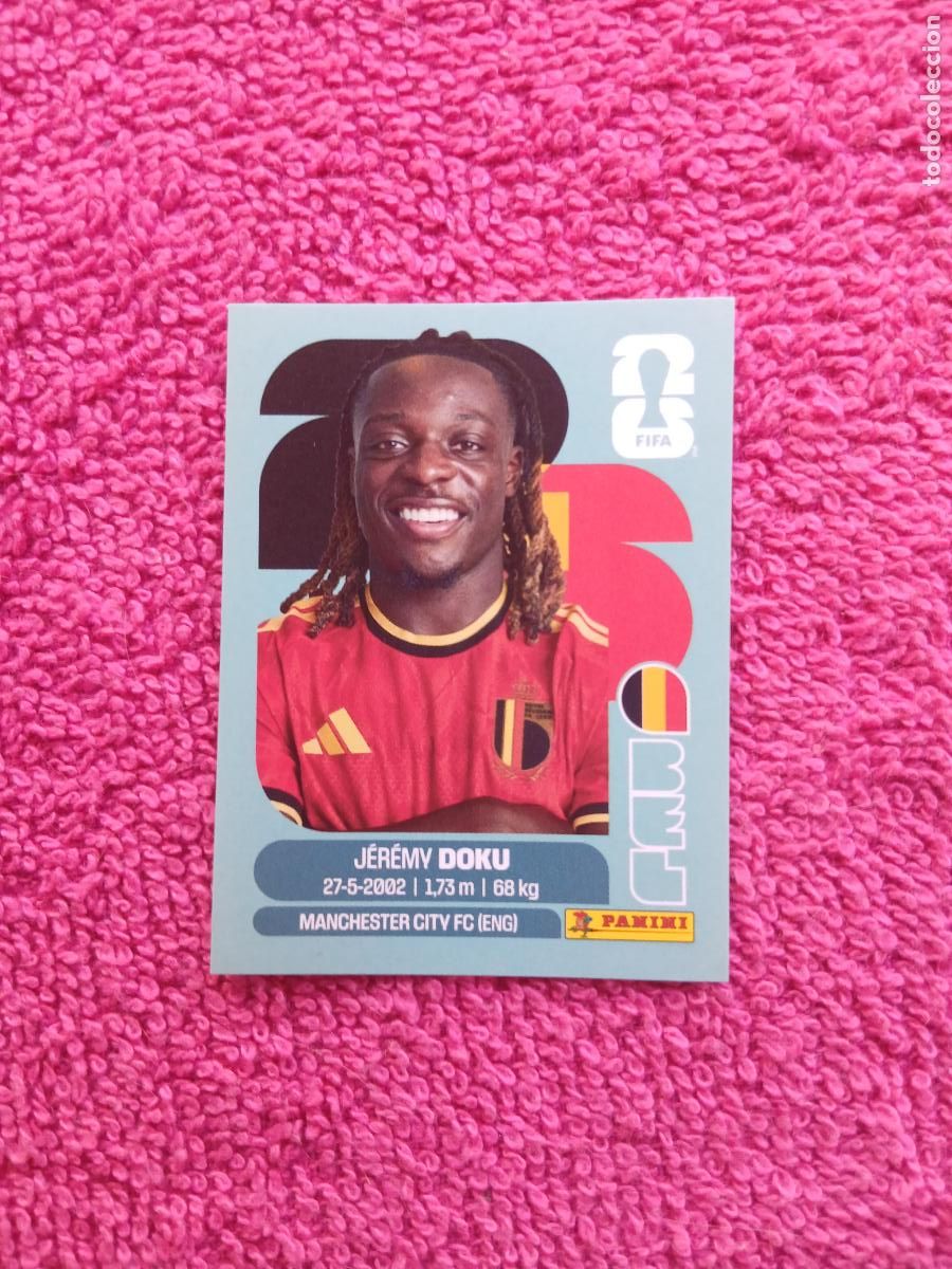 Fu&szlig;ball-Sticker: FIFA World Cup 2026 jeremy doku bel 16 selecci&oacute;n de b&eacute;lgica bel20 panini 2026